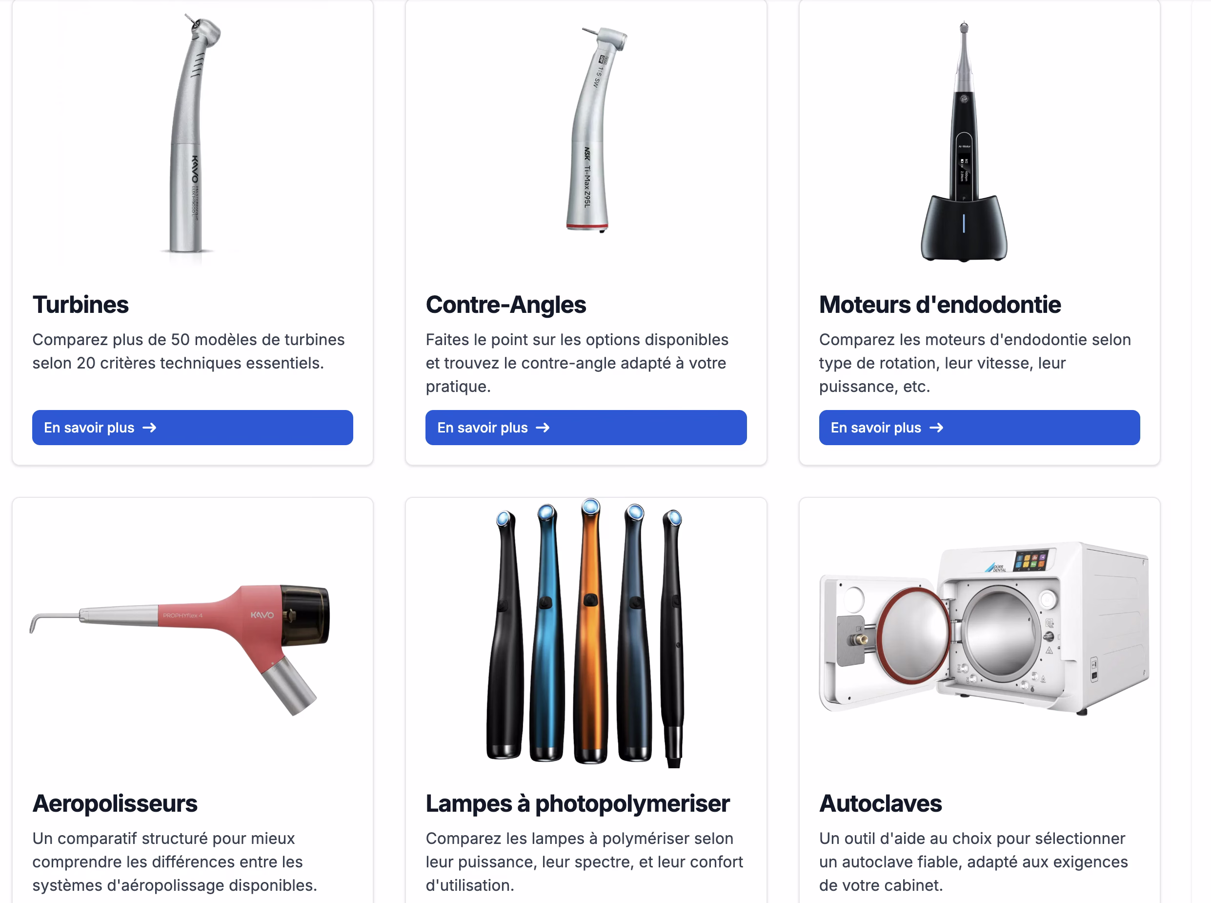 Site e-commerce distributeur matériel dentaire