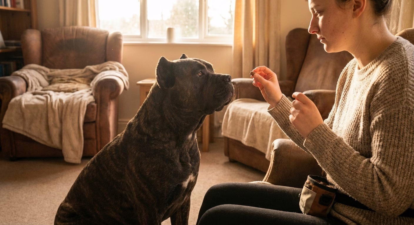 Cane Corso sensible, éducation bienveillante