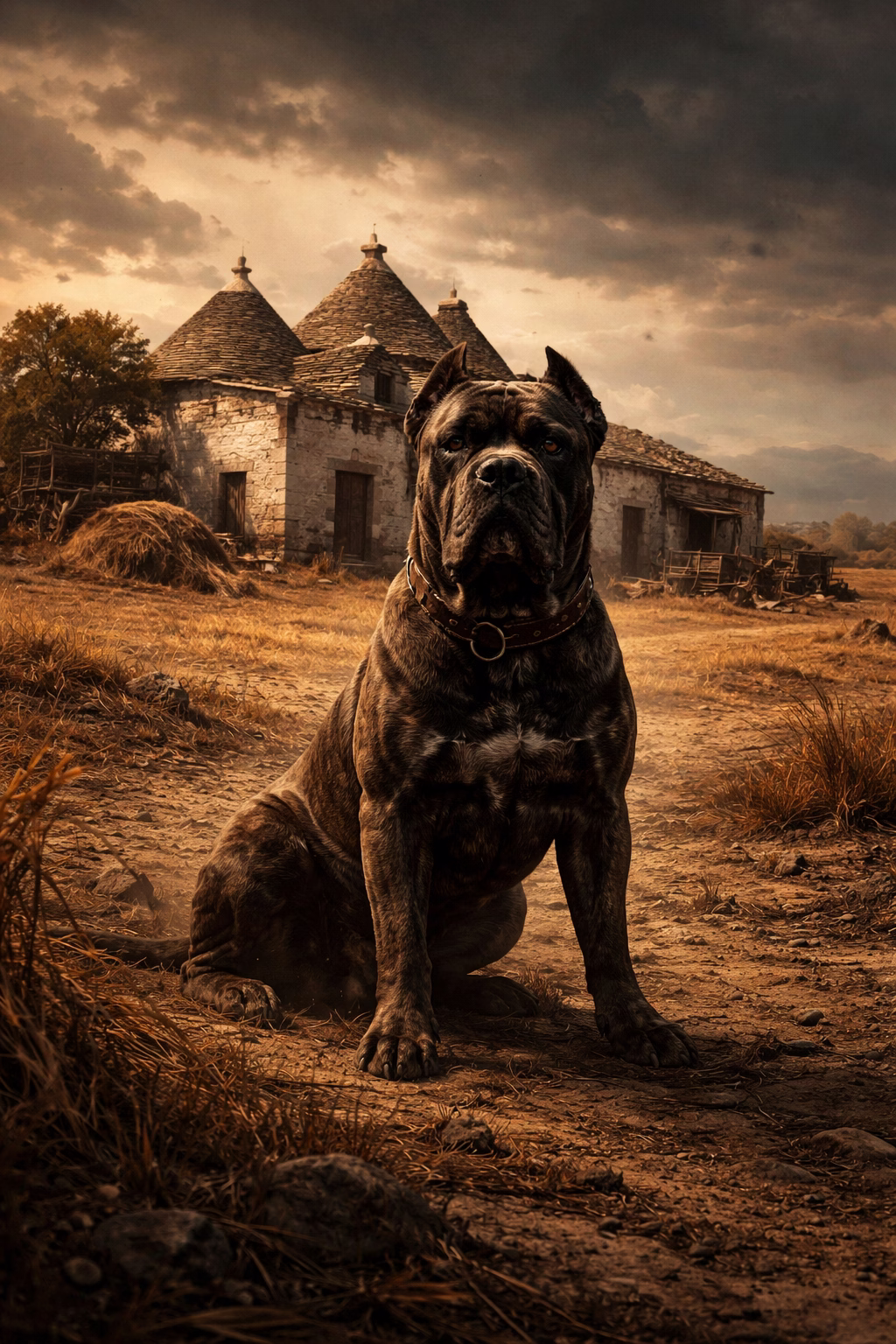Cane Corso survivant des Pouilles - quasi-extinction au XXe siècle