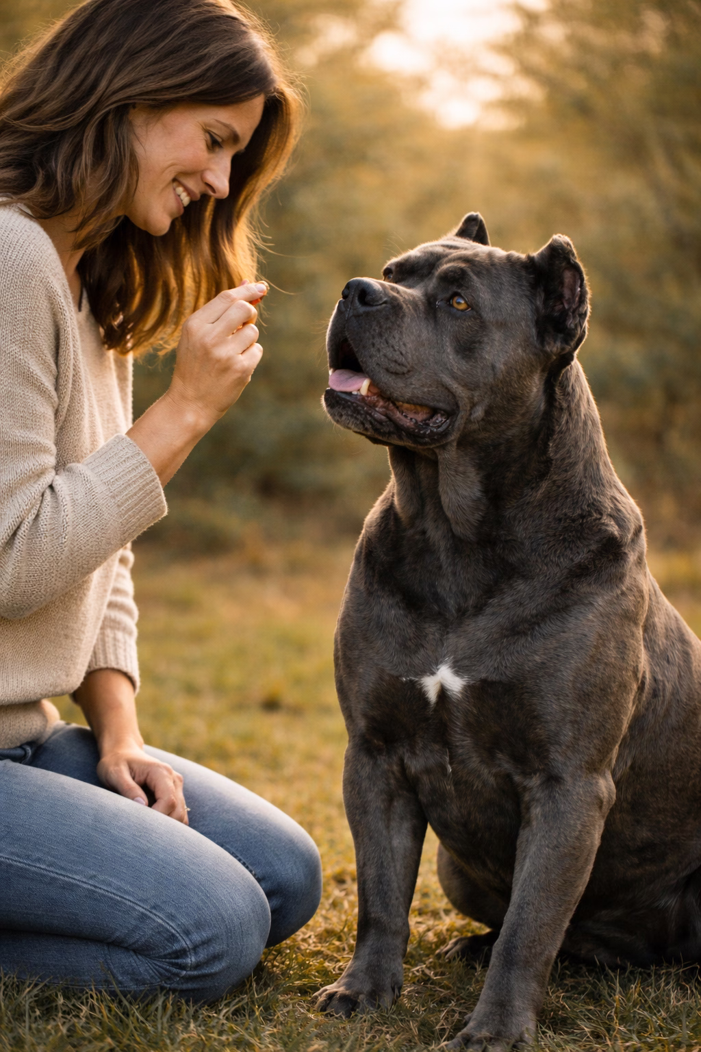 Éducation sans violence Cane Corso