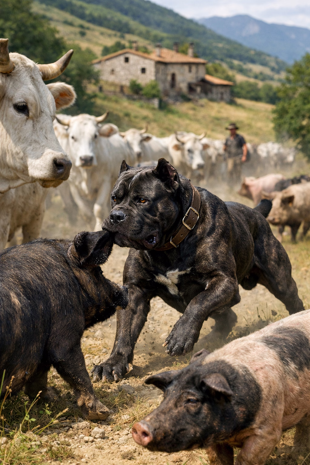Cane Corso gardien des masseries italiennes