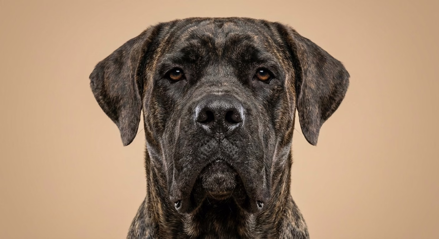 Museau carré du Cane Corso avec ratio 1:2