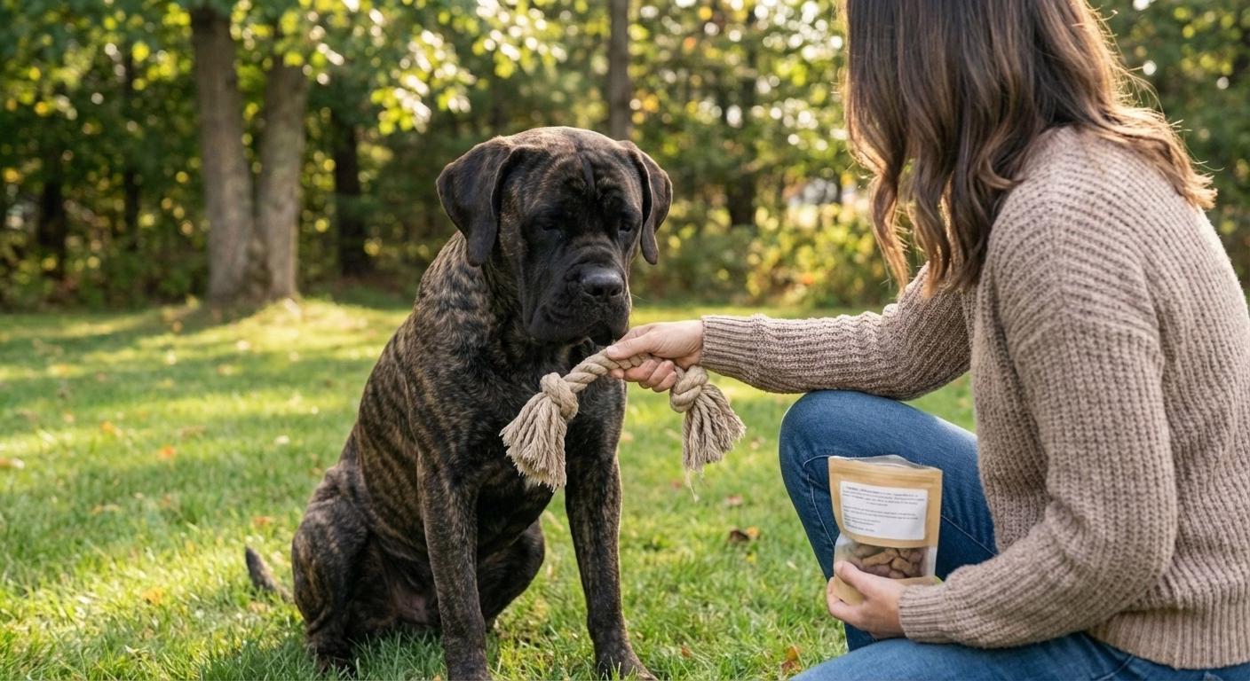 Cane Corso chien de travail stimulation mentale