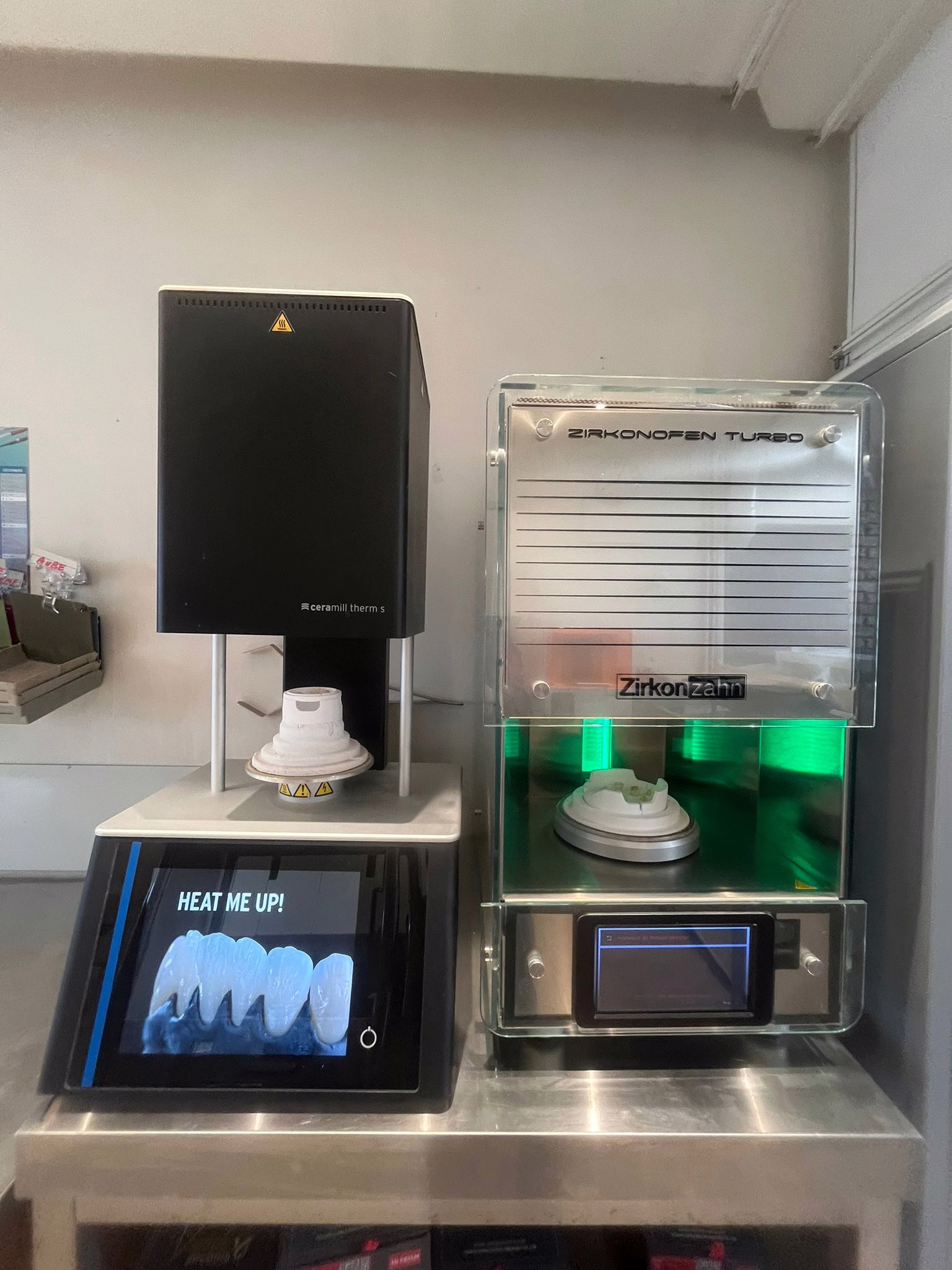 Équipements Ceramill Therm S et ZirconZahn au laboratoire