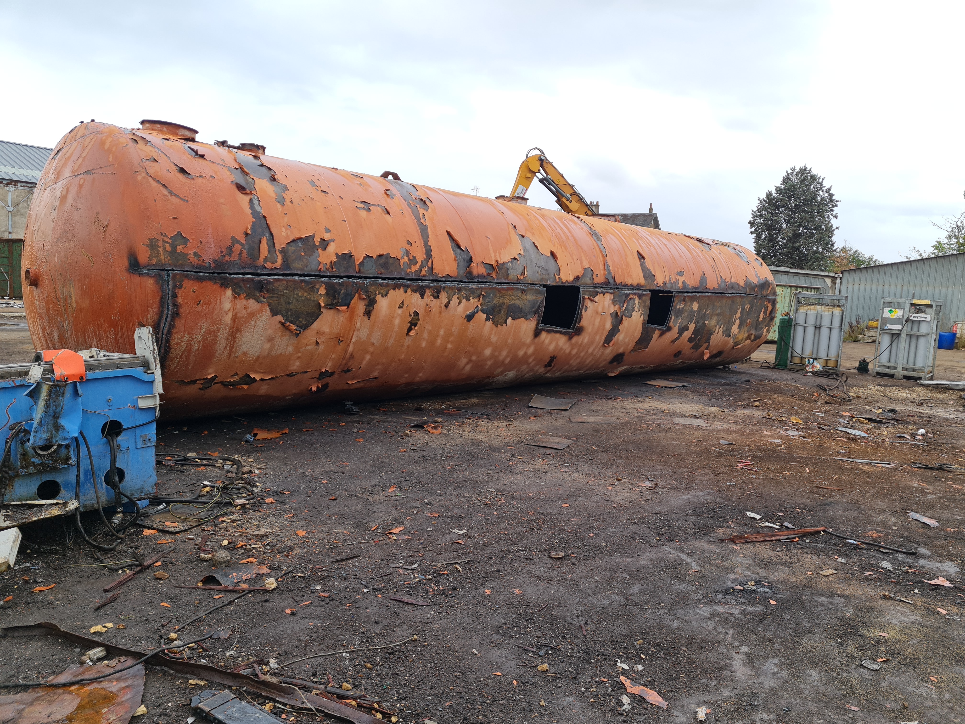 Découpe au chalumeau - Résultat final